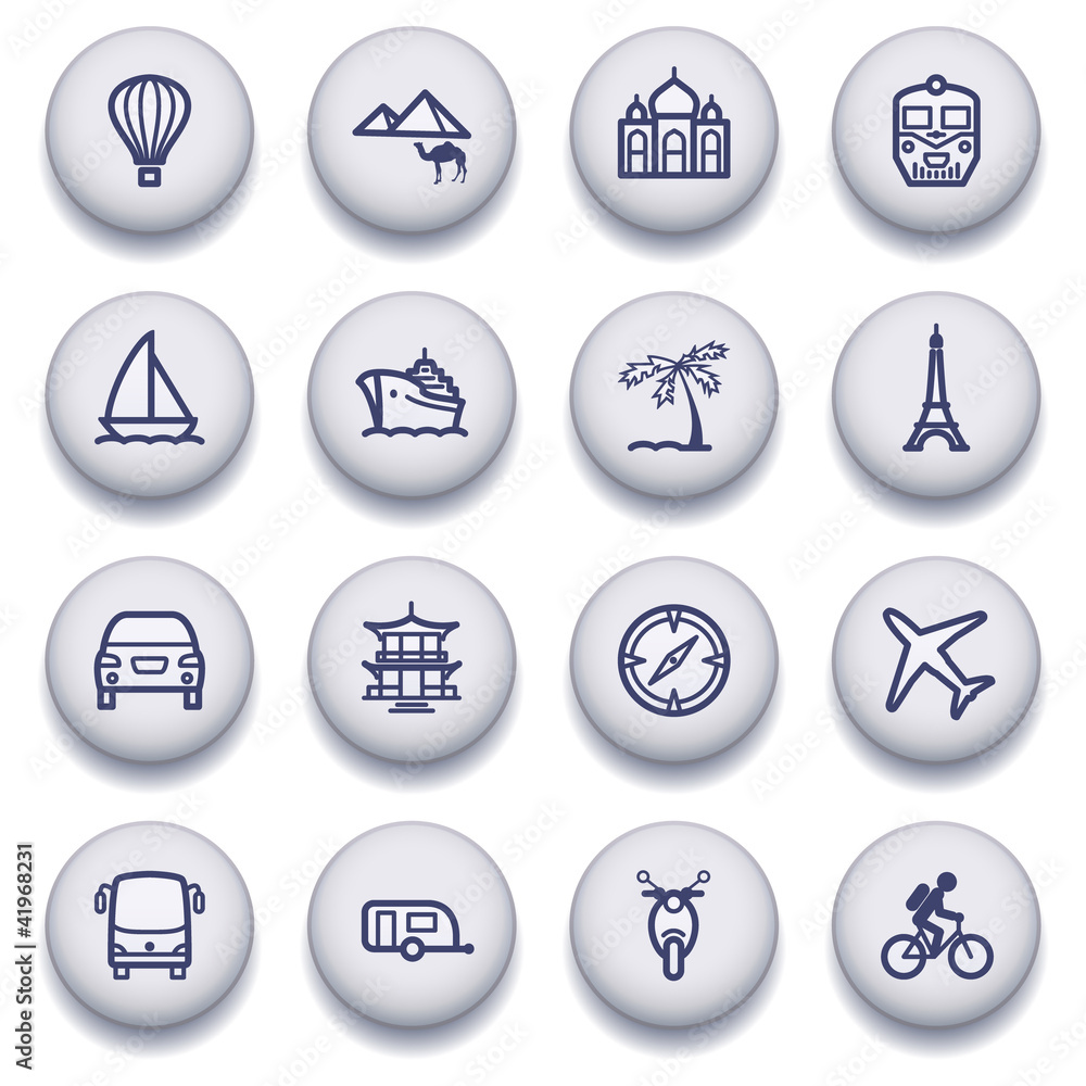 Color buttons with contour icons 13