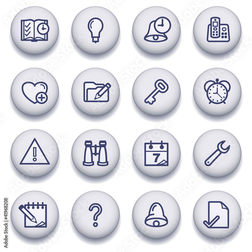 Color buttons with contour icons 7