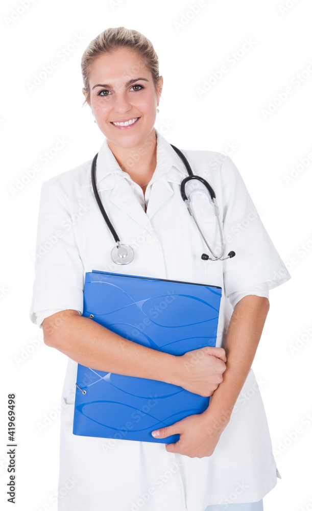 Smiling medical doctor woman with stethoscope Smiling medical doctor woman with stethoscope