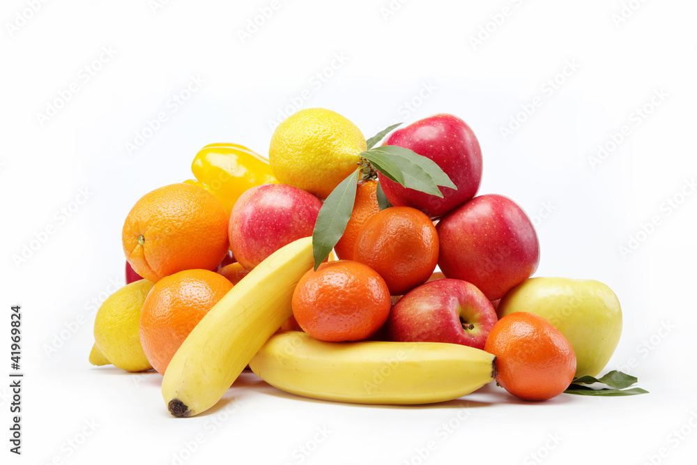 Fresh citrus fruits isolated on a white background. Fresh citrus fruits isolated on a white background.