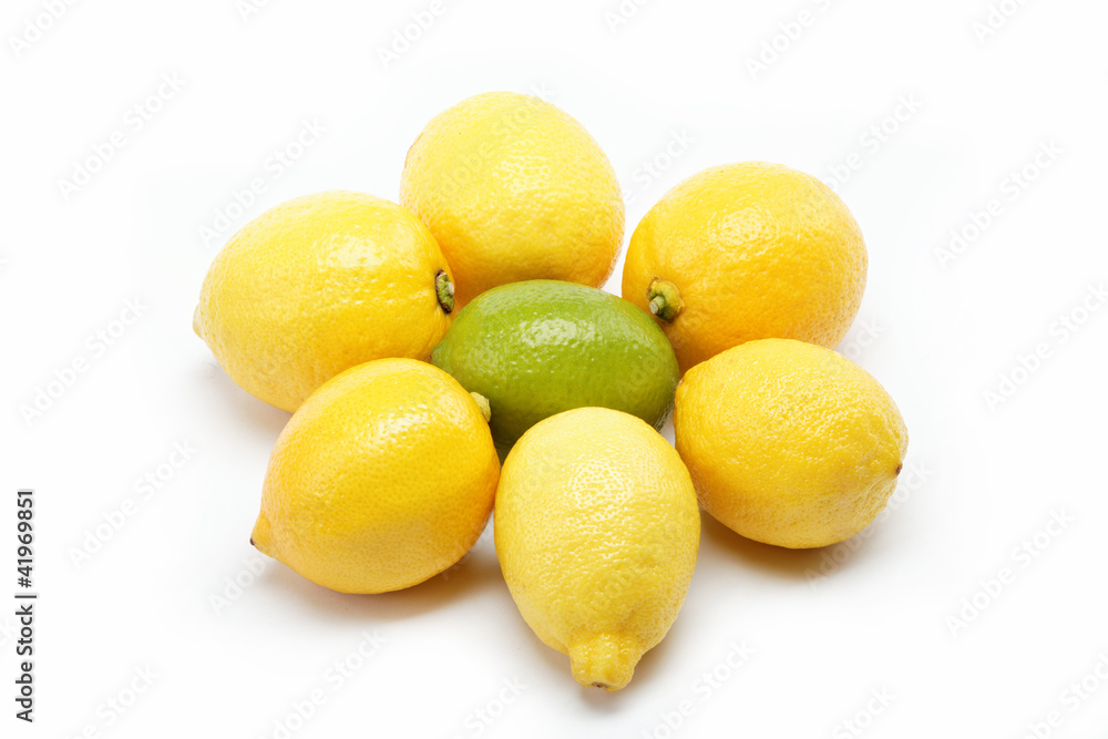 tropical fruits isolated on a white background. tropical fruits isolated on a white background.