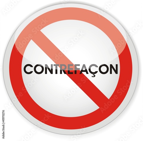 panneau contrefaçon