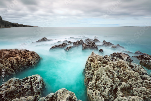 Fotografie, Obraz Rocky Atlantic ocean scenery in Ireland
