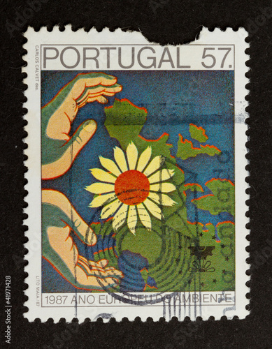 PORTUGAL - 1987: Stamp printed in Portugal