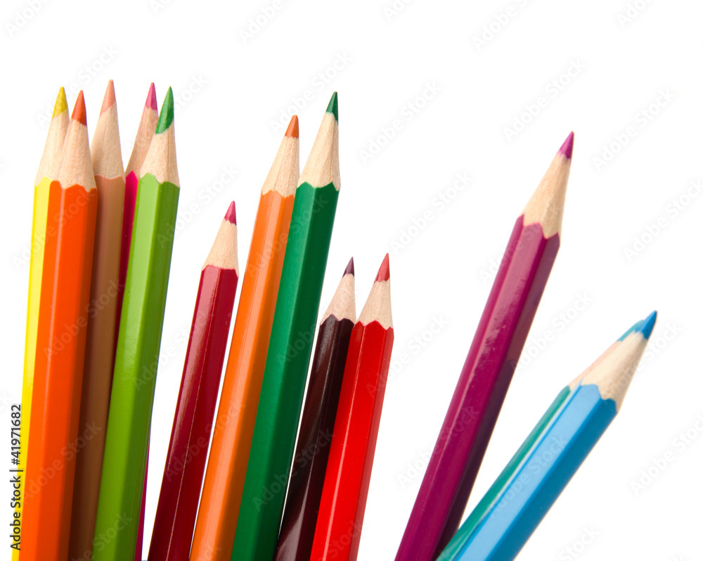 Fototapeta premium Colouring crayon pencils