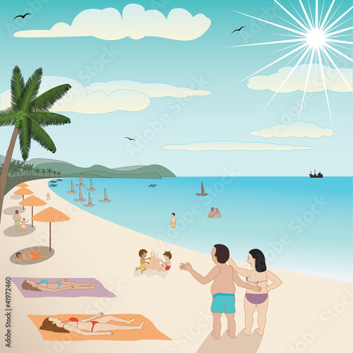 summer beach