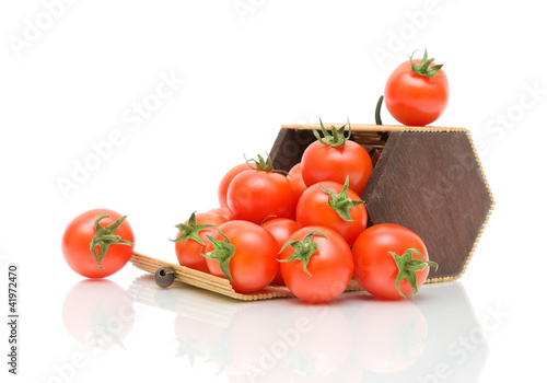 cherry tomatoes in a box