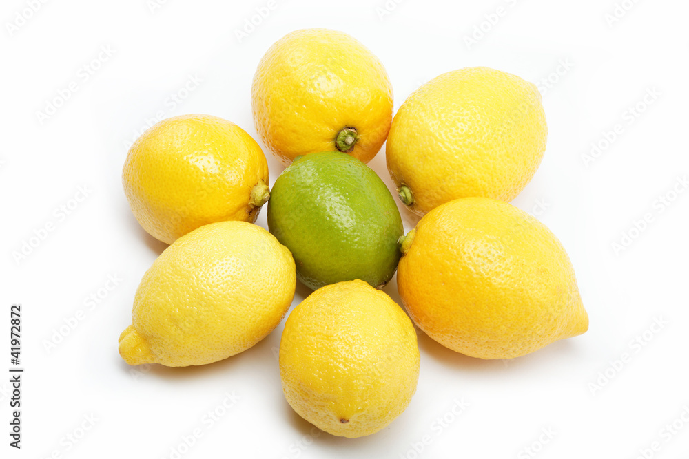 tropical fruits isolated on a white background. tropical fruits isolated on a white background.