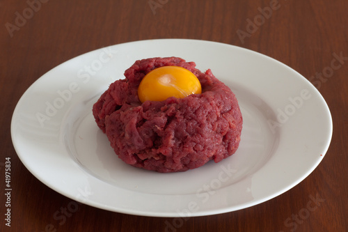 Tartar steak with chili and pepper
