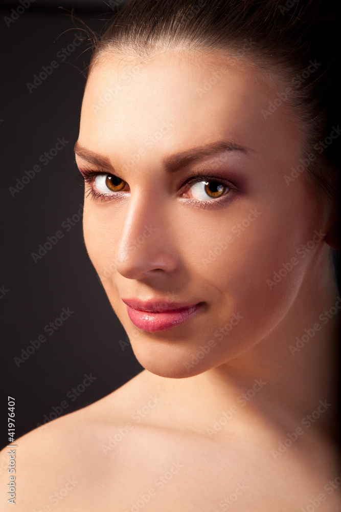 Portrait of a beautiful and young woman Portrait of a beautiful and young woman