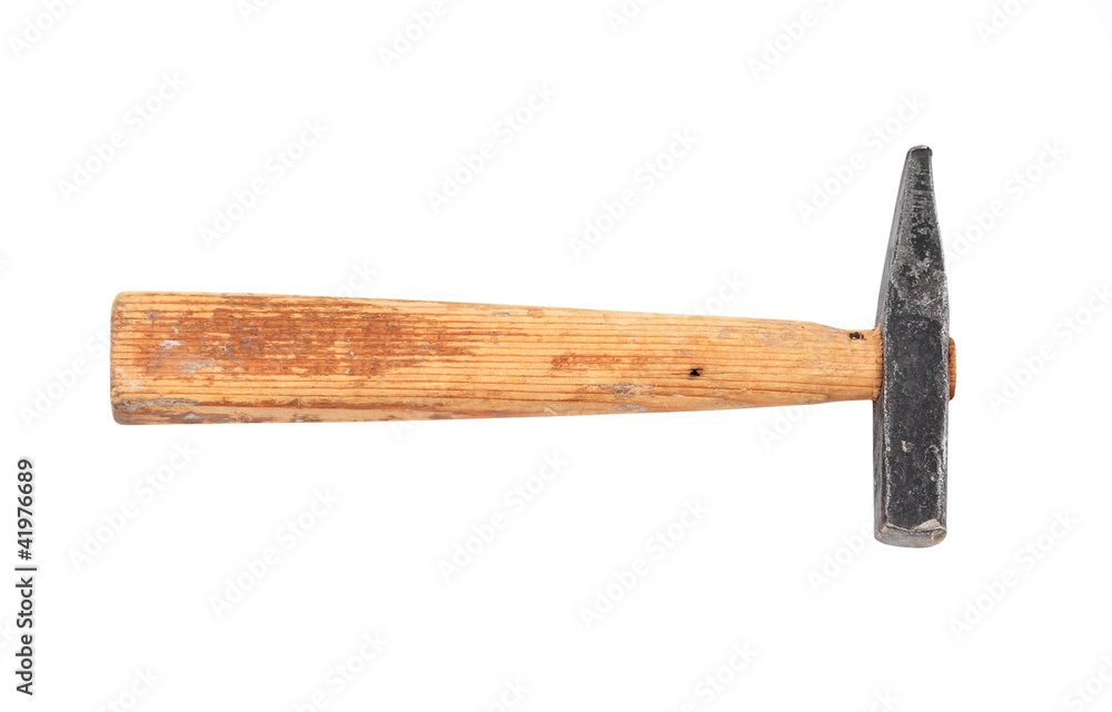 Small rusty hammer, isolated on white background Small rusty hammer, isolated on white background