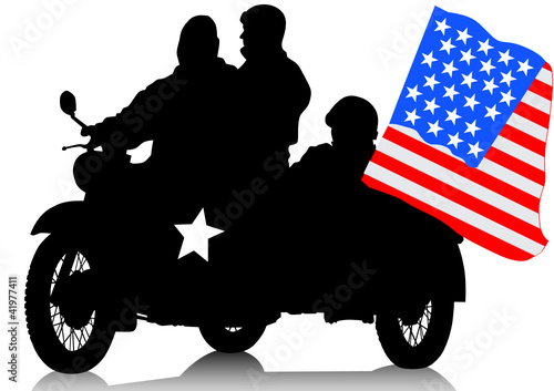 American military motorcycle