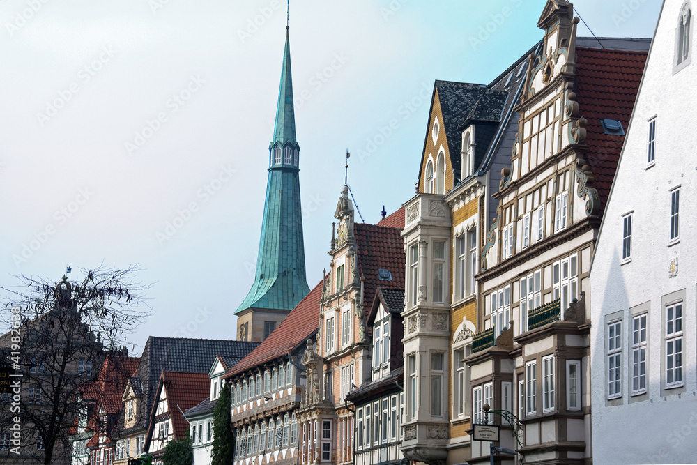 Fototapeta premium Hameln Blick auf die Marktkirche