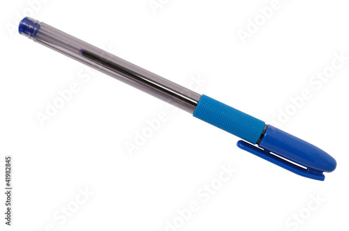 blue pen isolated