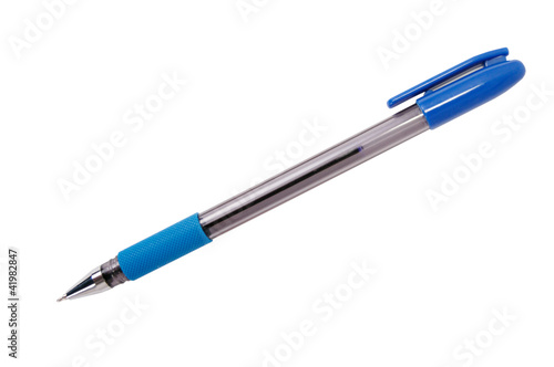 blue pen isolated
