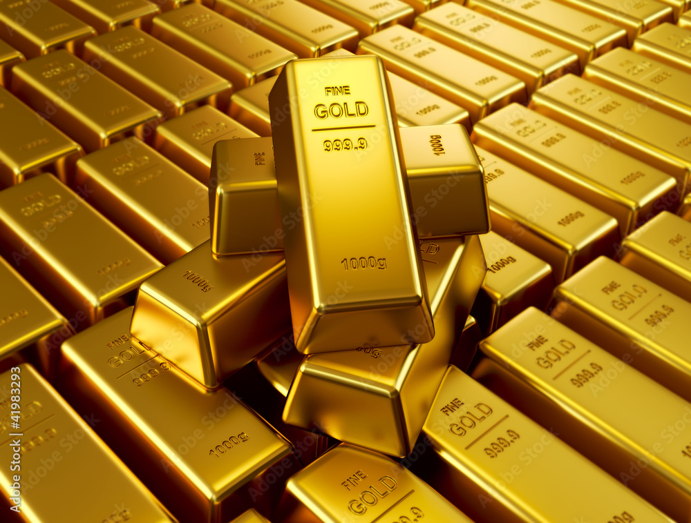 Stacked gold bars Stacked gold bars