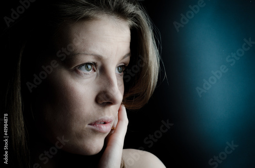 Thoughtful woman