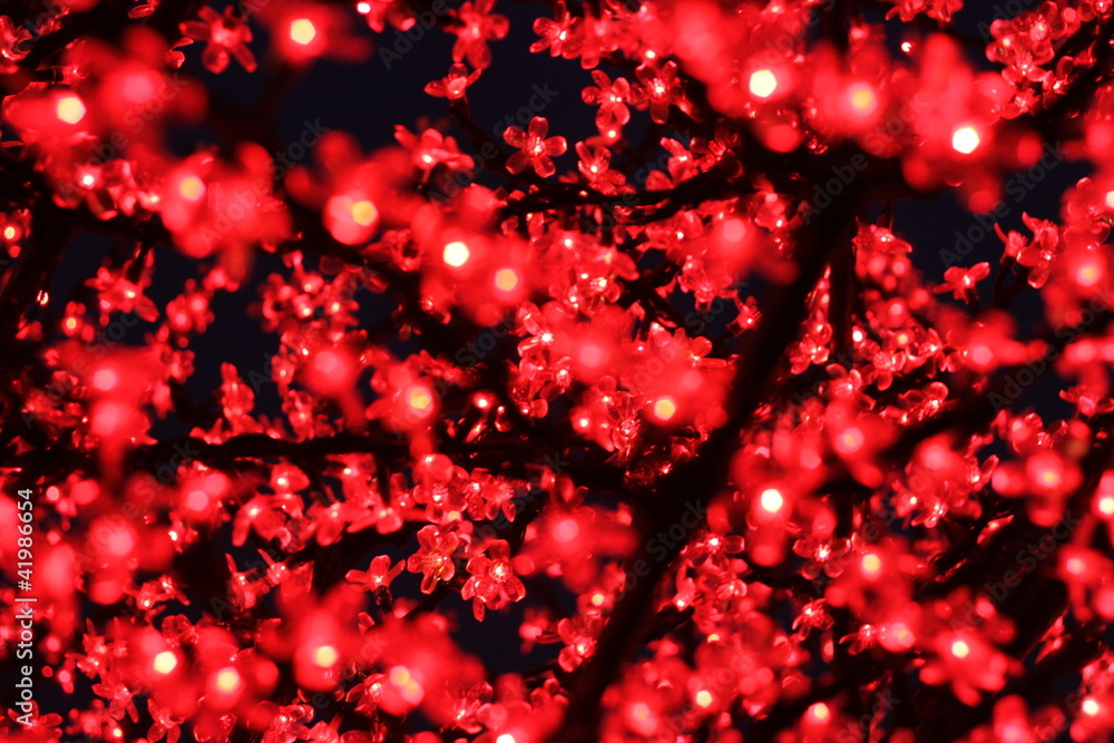 Lumière Led fleurs rouge Lumière Led fleurs rouge