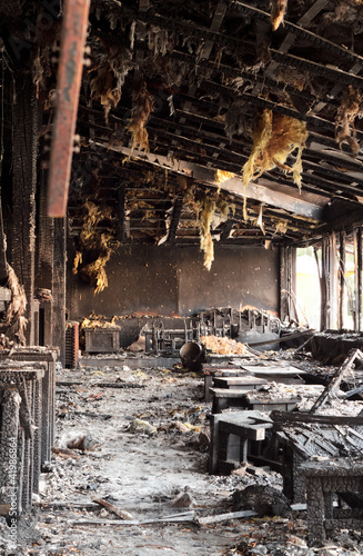 House burnt down