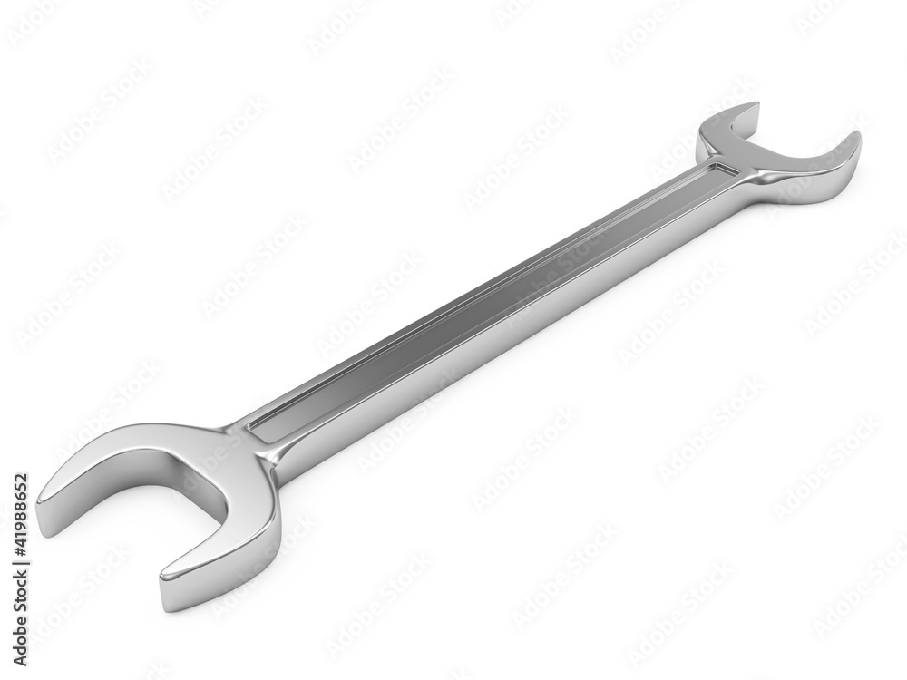 Metal Spanner isolated on white background Metal Spanner isolated on white background