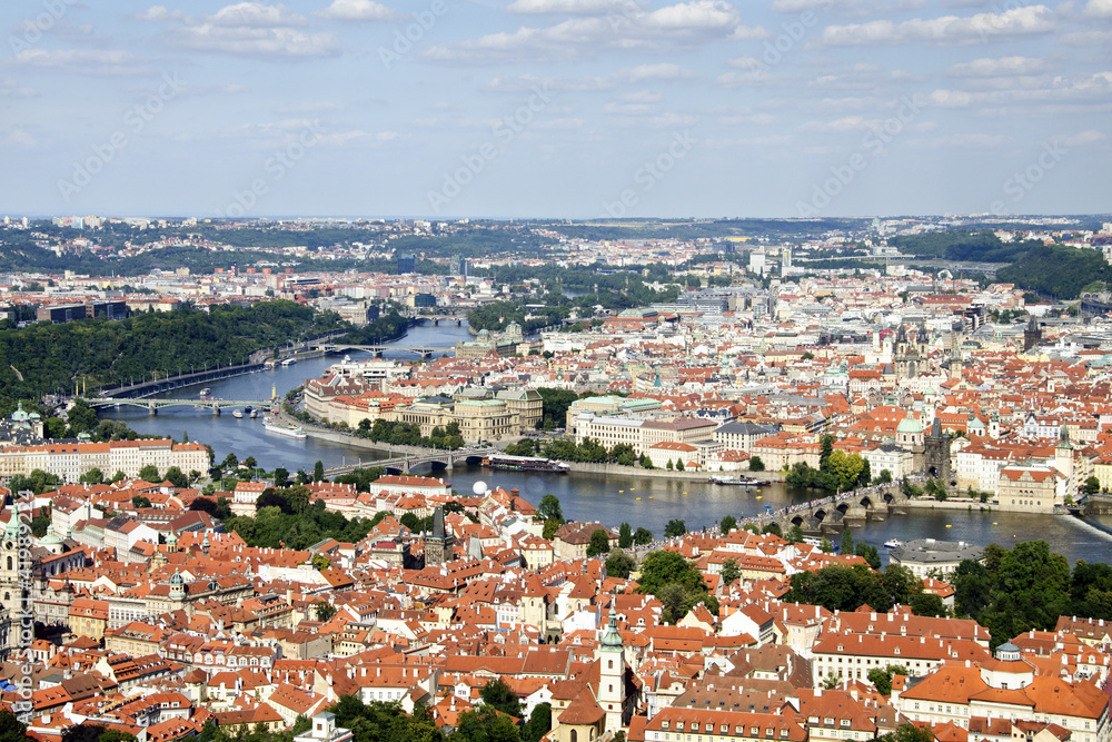 Prague Aerial view