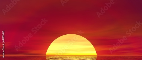 Canvas-taulu soleil couchant