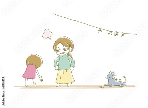いたずらをしかる
