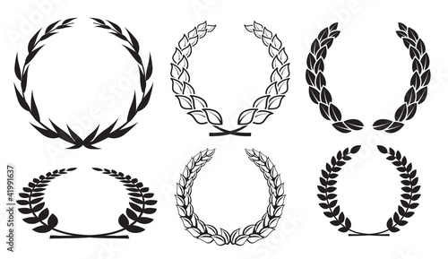 vector laurel wreaths