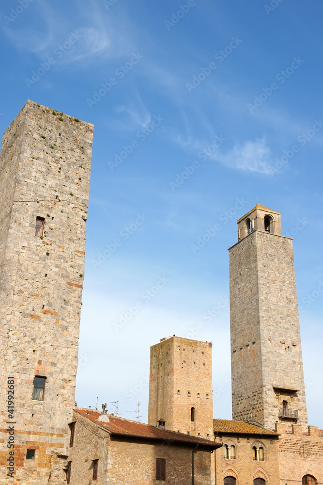 San Giminiano towers in Tuscany, Italy
