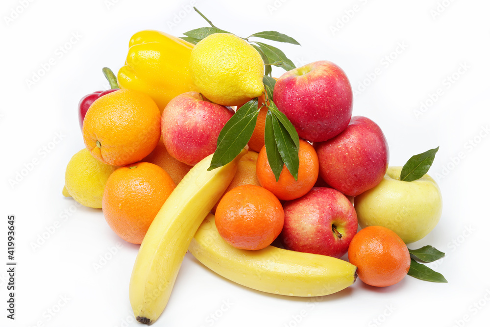 Fresh citrus fruits isolated on a white background. Fresh citrus fruits isolated on a white background.