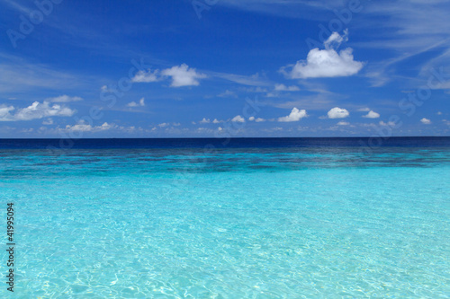 Blue lagoon Maldives