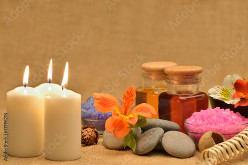 Object for the spa with candle