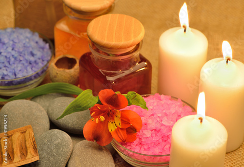 Object for the spa with candle