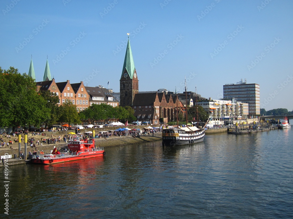 Fototapeta premium Bremen, Schlachte