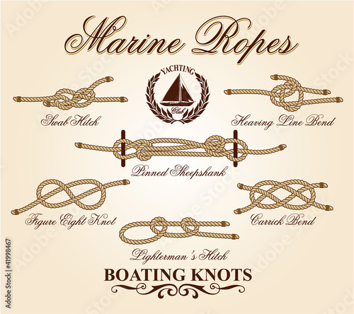 Marine knots vector elements