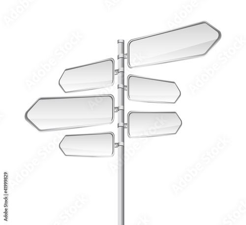 blank road sign