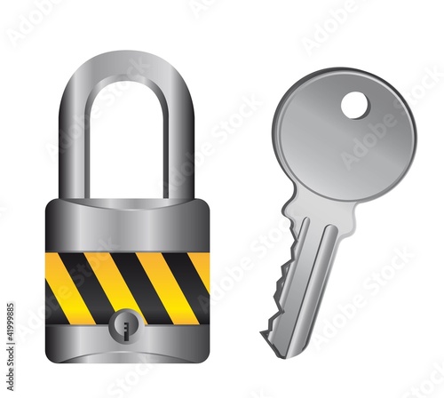 padlock with key