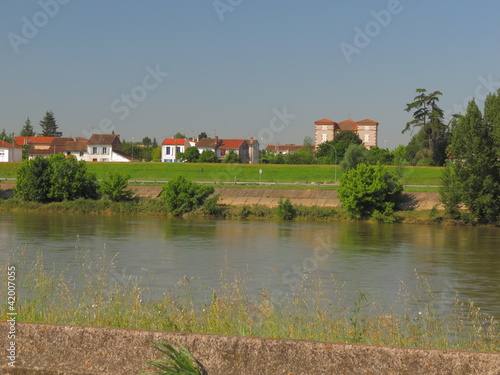 La Garonne ; Ville d’Agen ; Lot et Garonne ; Aquitaine