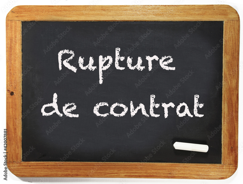 Obraz premium rupture de contrat