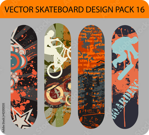 Skateboard design pack 16