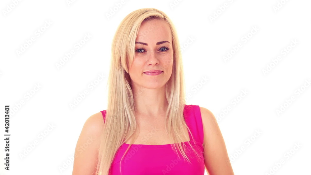 young blonde woman with professional photo camera young blonde woman with professional photo camera