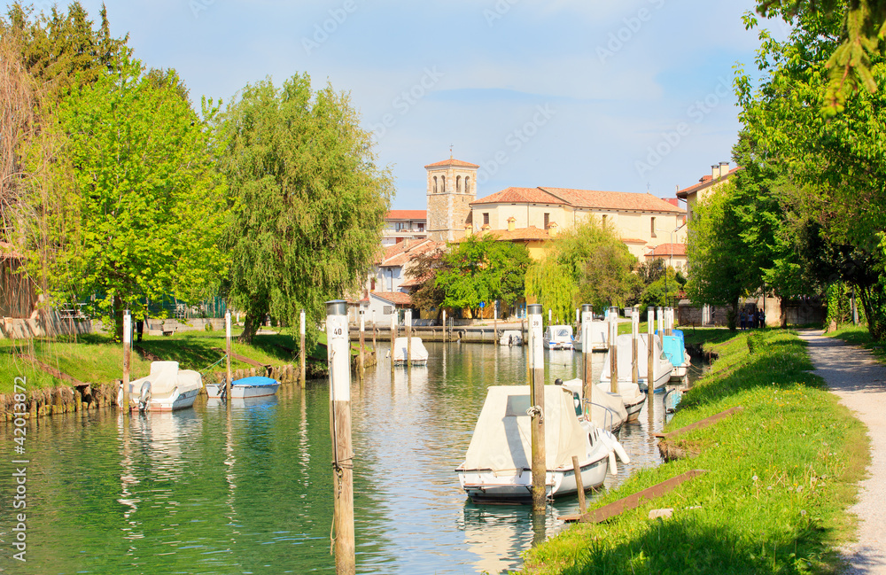 Fototapeta premium Taglio river, Cervignano