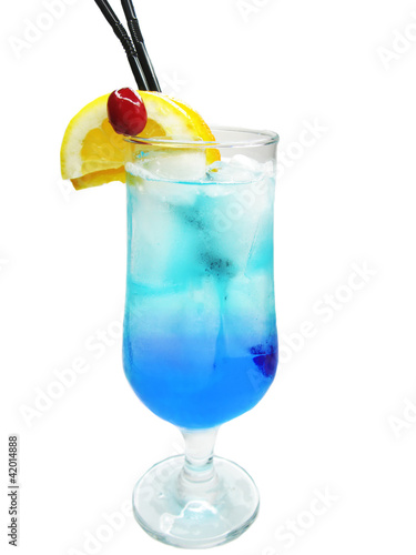 alcohol blue lagoon cocktail drink