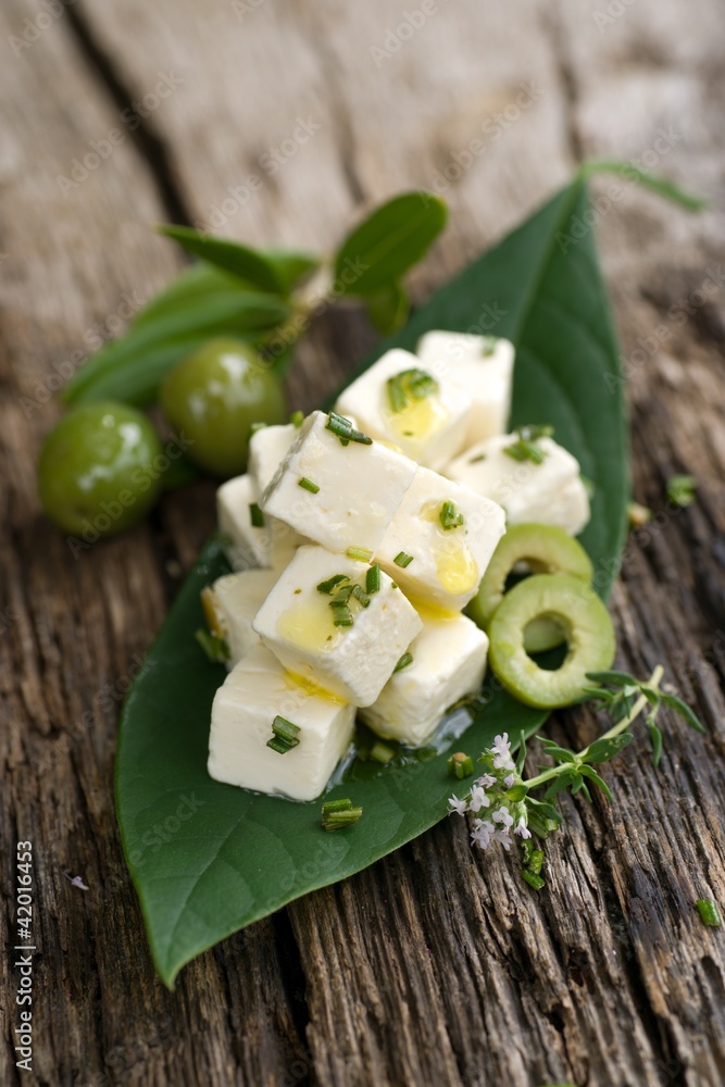 Feta mit Oliven Feta mit Oliven