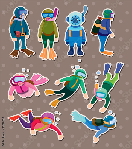 diver stickers
