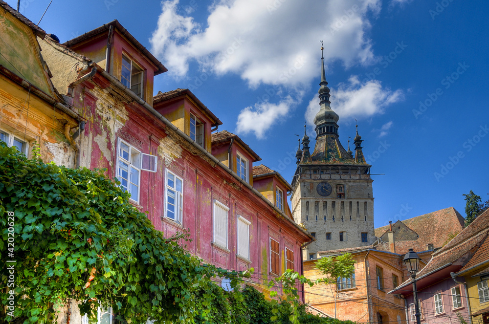 Obraz premium sighisoara, transylvania, romania