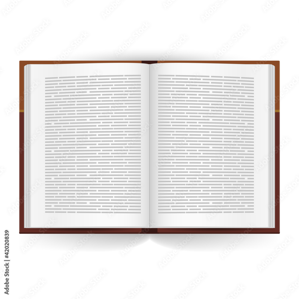 Obraz premium Realistic open book