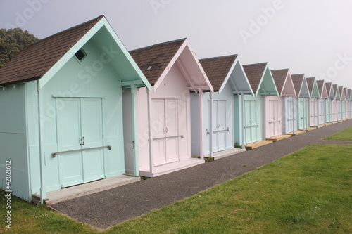 Slika na platnu Edwardian English Beach Huts