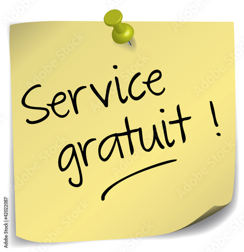 post-it ; service gratuit