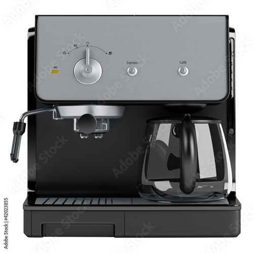 Fotografering Black coffee machine